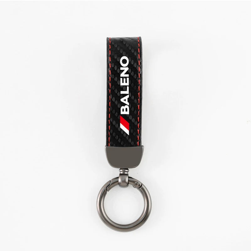 Carbon fiber Car Keychain For Suzuki Swift Ignis Jimny Celerio Baleno Grand-Vitara Ciaz Equator Ertiga Samurai S-Cross SX4 Alto
