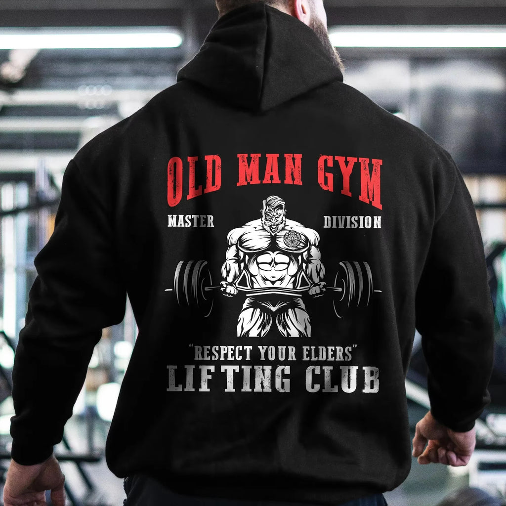 Men Autumn Winter New Men's Fitness Hoodies Pattern Hooded Workout Hoodie Breathable Sweatshirts