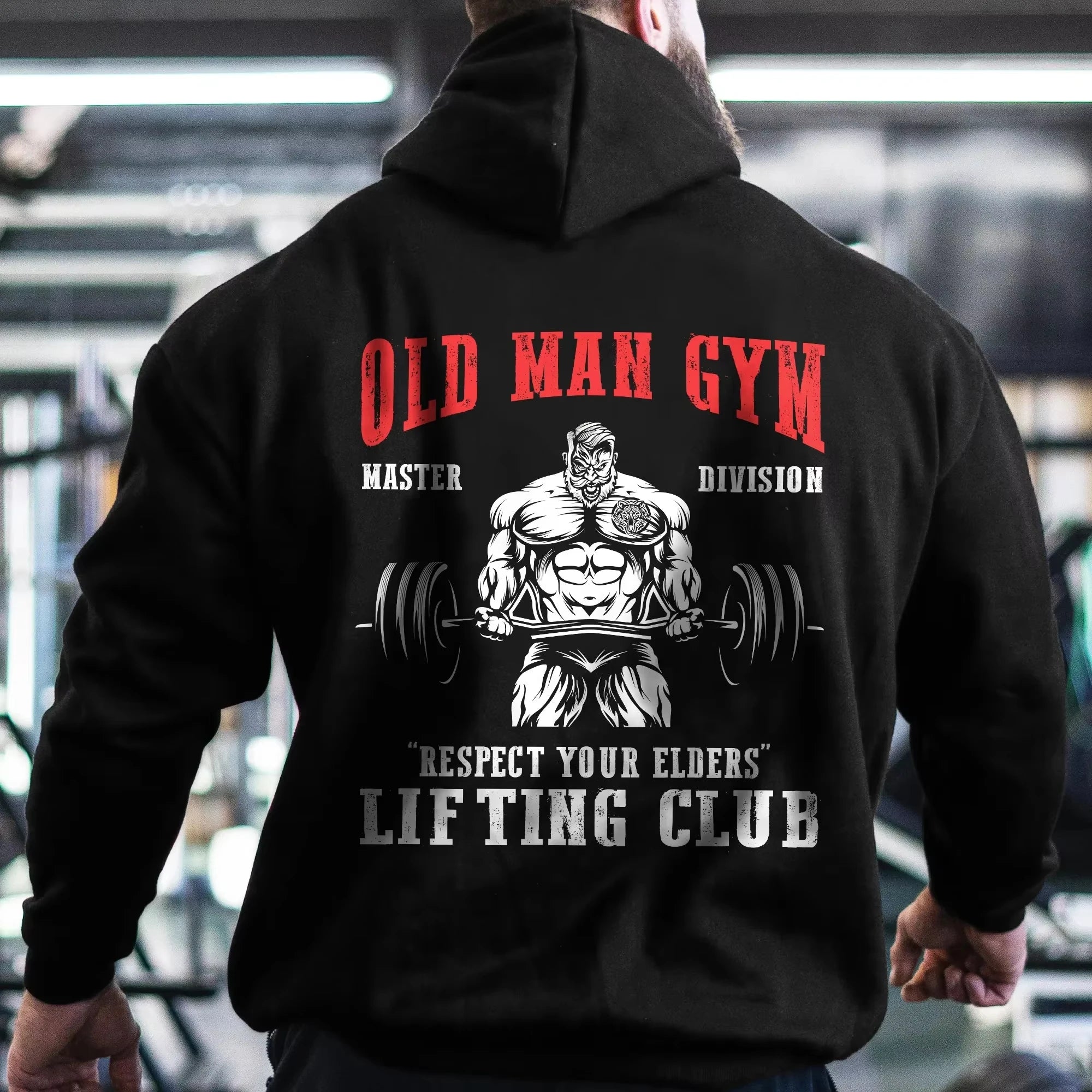 Men Autumn Winter New Men's Fitness Hoodies Pattern Hooded Workout Hoodie Breathable Sweatshirts