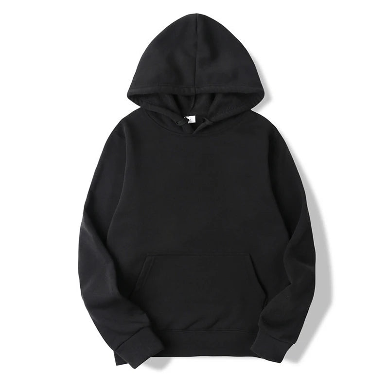 2024 Red Heart Print Hoodies Men's Spring Autumn Sweater New Fashion Black Tops Funny Loose Male Clothing Fashion Casual Clothes