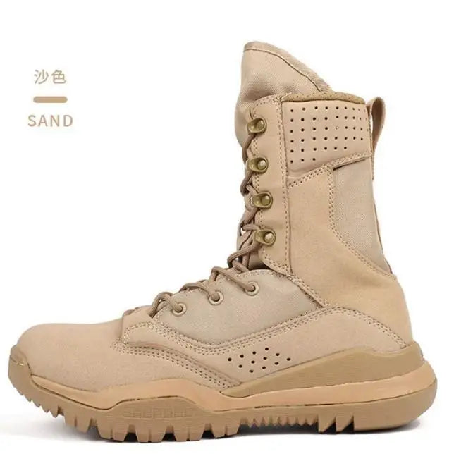 Men's Boots Comfortable Breathable Wear-Resistant Non-slip Outdoor Field Training Boots Spring and Autumn shoes Large Size 38 46