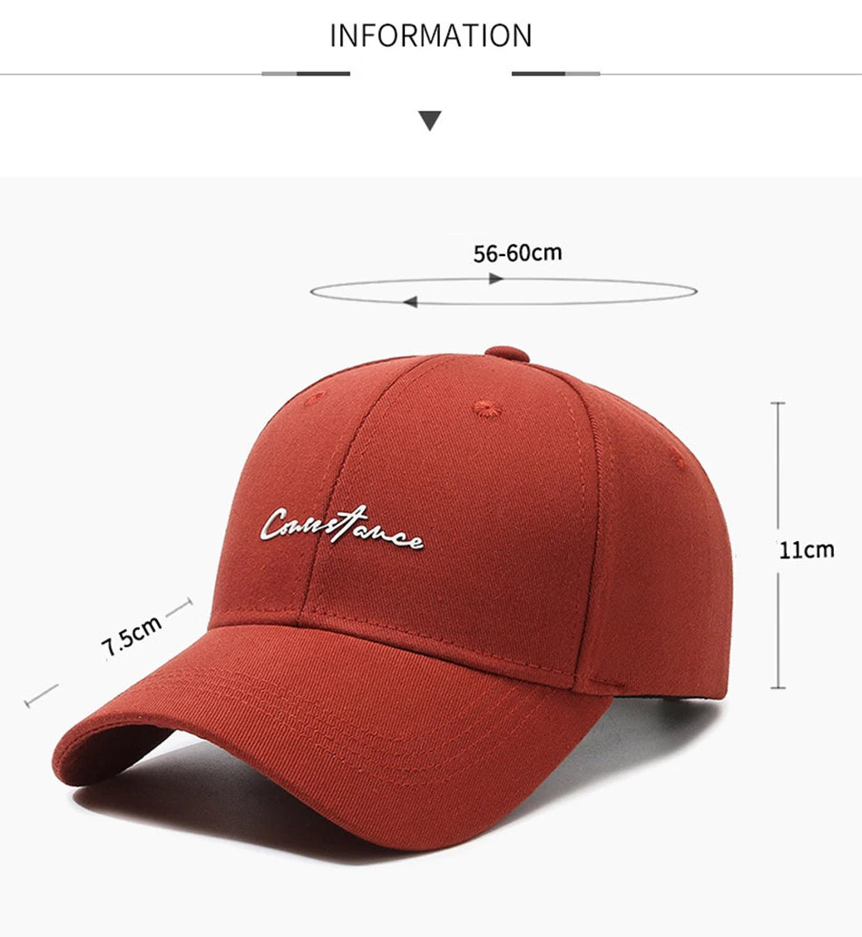 FS Stylish Orange Red Baseball Cap For Men Luxury Brand Small Letter Women Trucker Hat Streetwear Hip Hop Caps Gorras Hombre