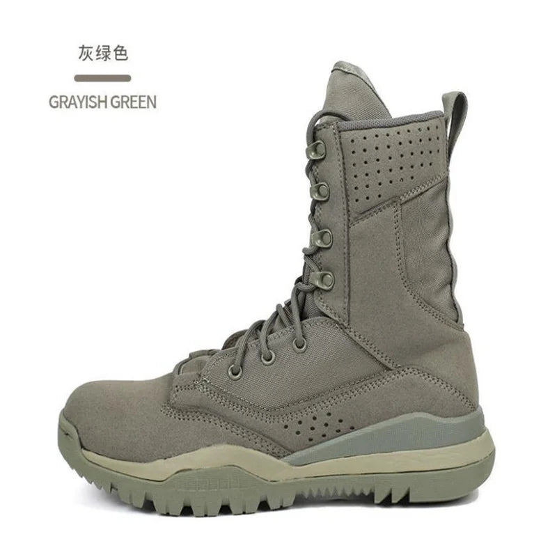 Men's Boots Comfortable Breathable Wear-Resistant Non-slip Outdoor Field Training Boots Spring and Autumn shoes Large Size 38 46