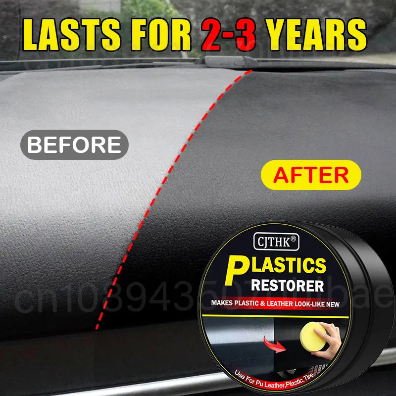 Car Plastic Restorer Back To Black Gloss Car Cleaning Products Plastic Leather Restore Auto Polish And Repair Coating Renovator