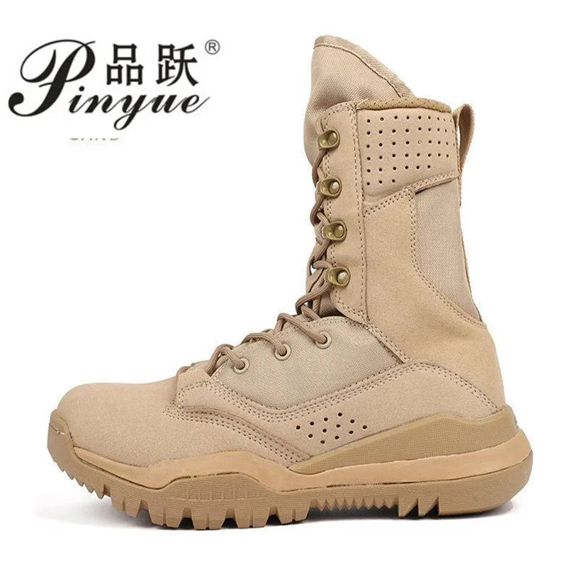 Men's Boots Comfortable Breathable Wear-Resistant Non-slip Outdoor Field Training Boots Spring and Autumn shoes Large Size 38 46