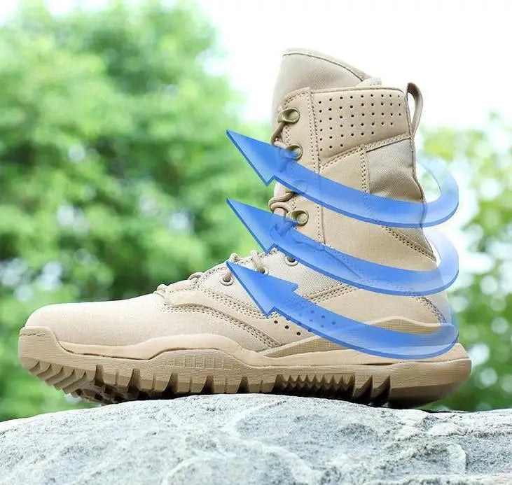Men's Boots Comfortable Breathable Wear-Resistant Non-slip Outdoor Field Training Boots Spring and Autumn shoes Large Size 38 46
