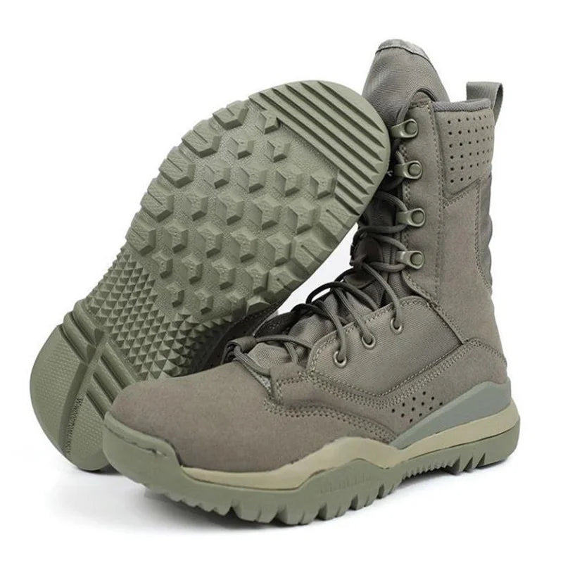 Men's Boots Comfortable Breathable Wear-Resistant Non-slip Outdoor Field Training Boots Spring and Autumn shoes Large Size 38 46