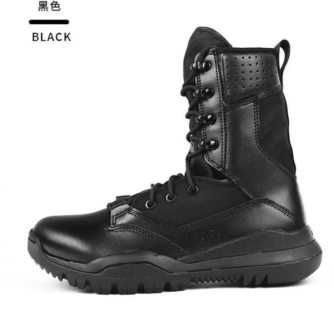 Men's Boots Comfortable Breathable Wear-Resistant Non-slip Outdoor Field Training Boots Spring and Autumn shoes Large Size 38 46