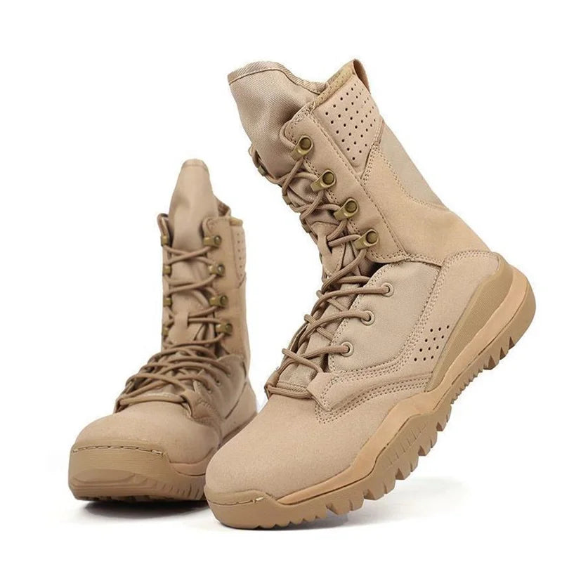Men's Boots Comfortable Breathable Wear-Resistant Non-slip Outdoor Field Training Boots Spring and Autumn shoes Large Size 38 46