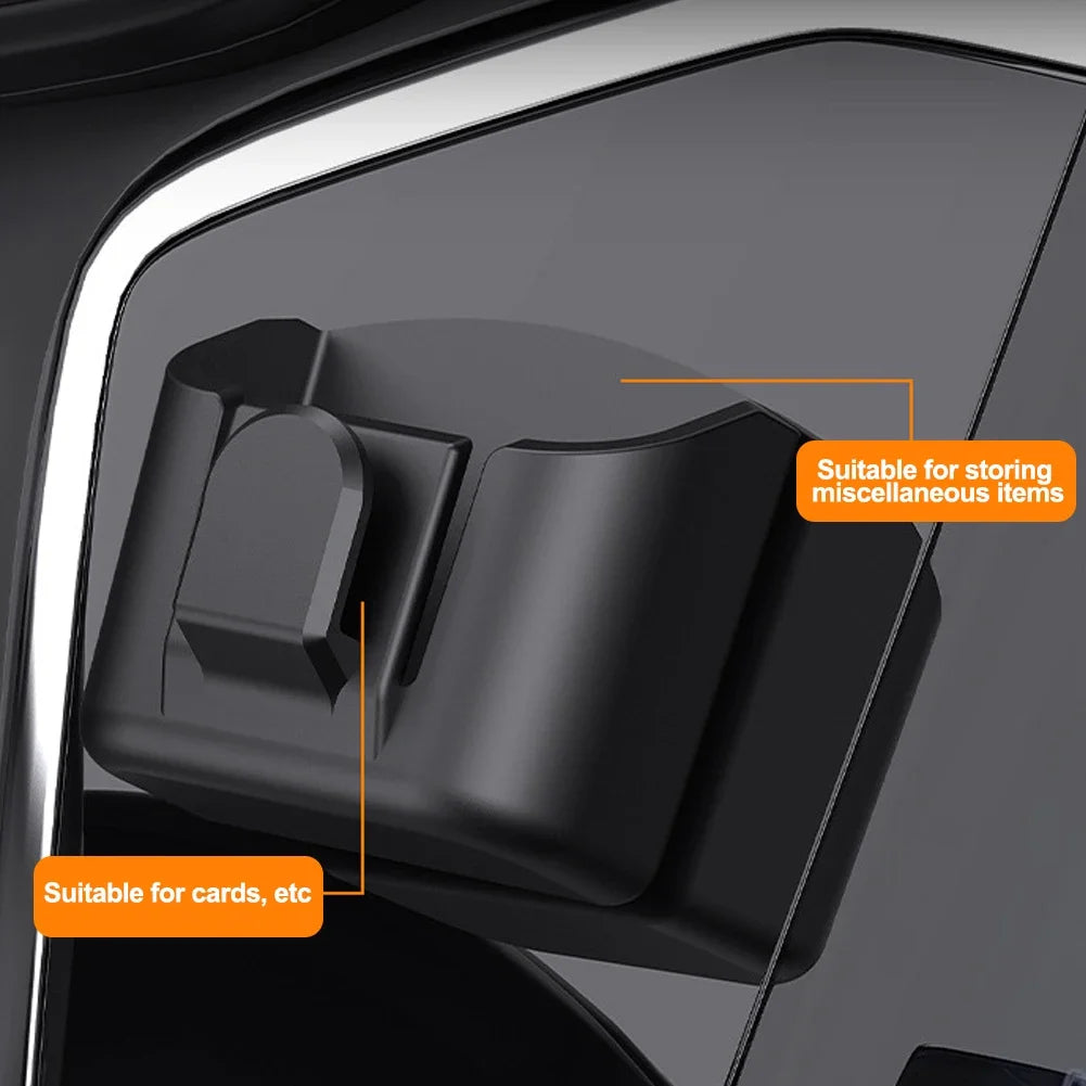 Car Key Holder Clip Car Interior Storage Box Dashboard Organizer Adhesive Mount Upgrade Style For Card Key Rack Universal Fit