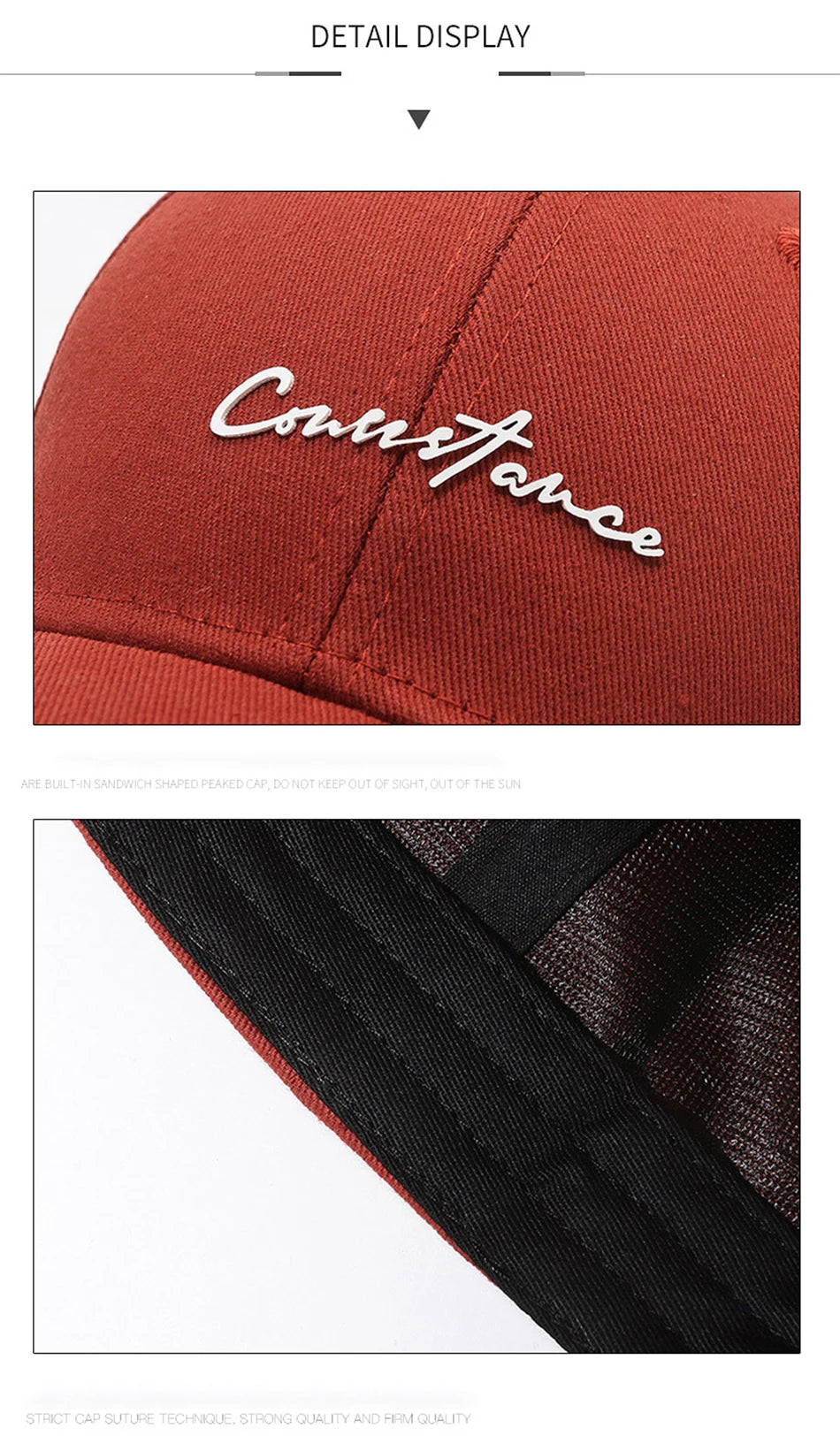 FS Stylish Orange Red Baseball Cap For Men Luxury Brand Small Letter Women Trucker Hat Streetwear Hip Hop Caps Gorras Hombre