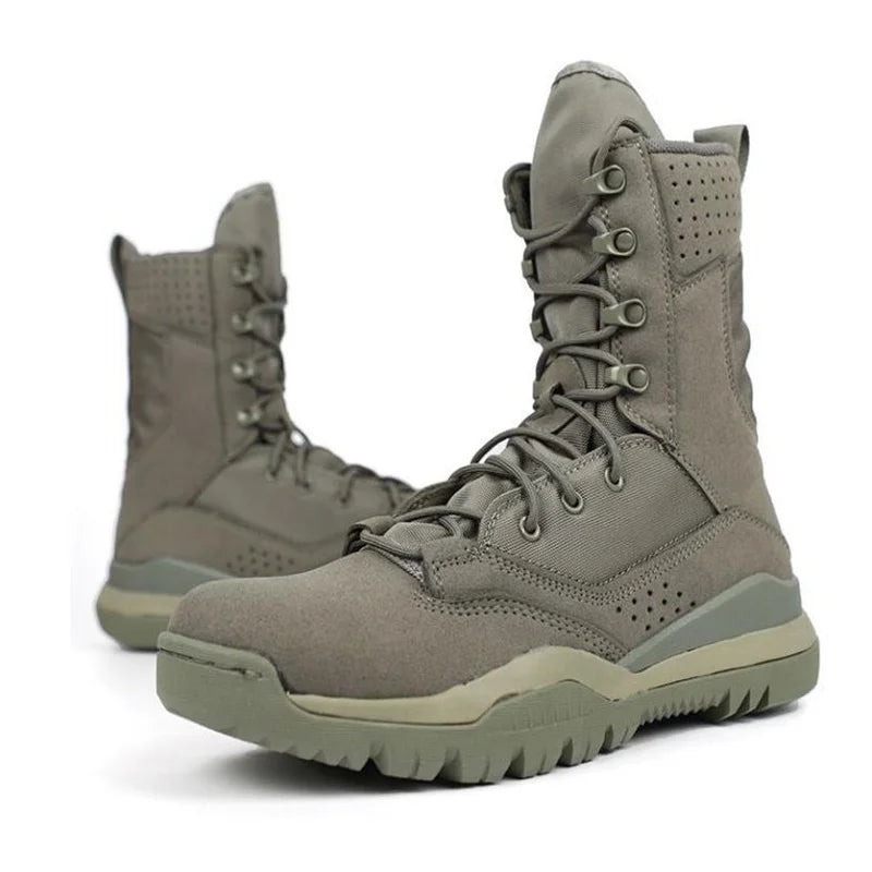Men's Boots Comfortable Breathable Wear-Resistant Non-slip Outdoor Field Training Boots Spring and Autumn shoes Large Size 38 46
