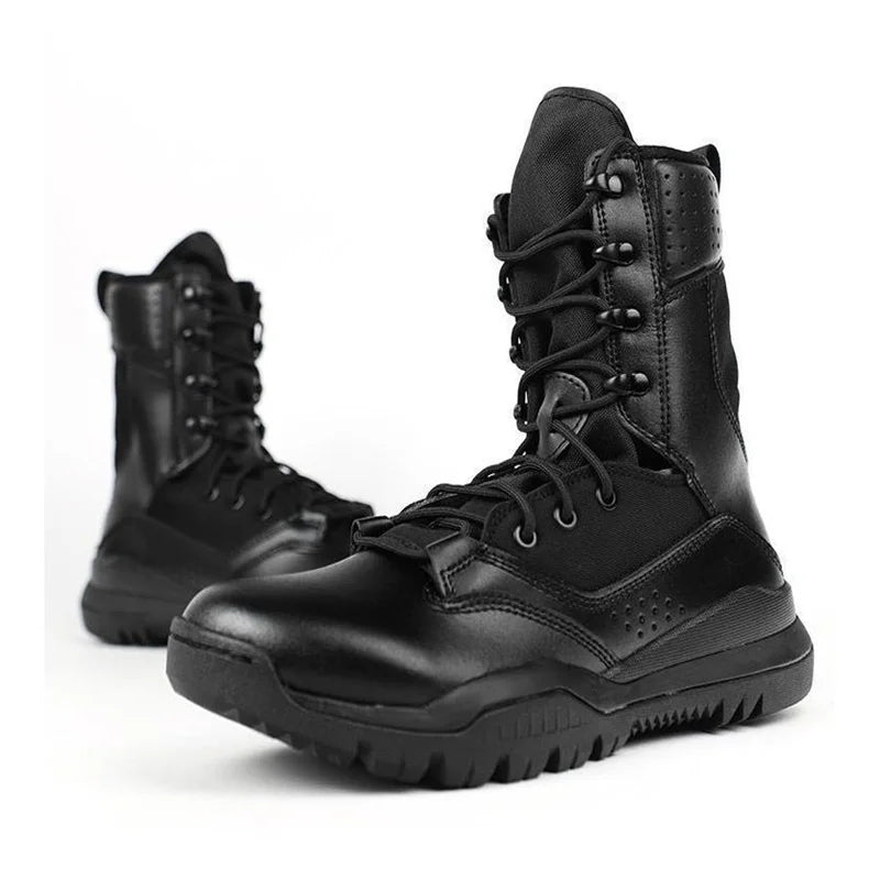 Men's Boots Comfortable Breathable Wear-Resistant Non-slip Outdoor Field Training Boots Spring and Autumn shoes Large Size 38 46