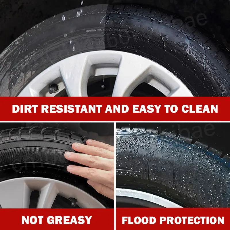 30g Tire Coating Wax Car Tire Retreading and Film Plating Cream Tire Shine Coating Wax Auto Rubber Parts Shiny Paste Anti-Aging