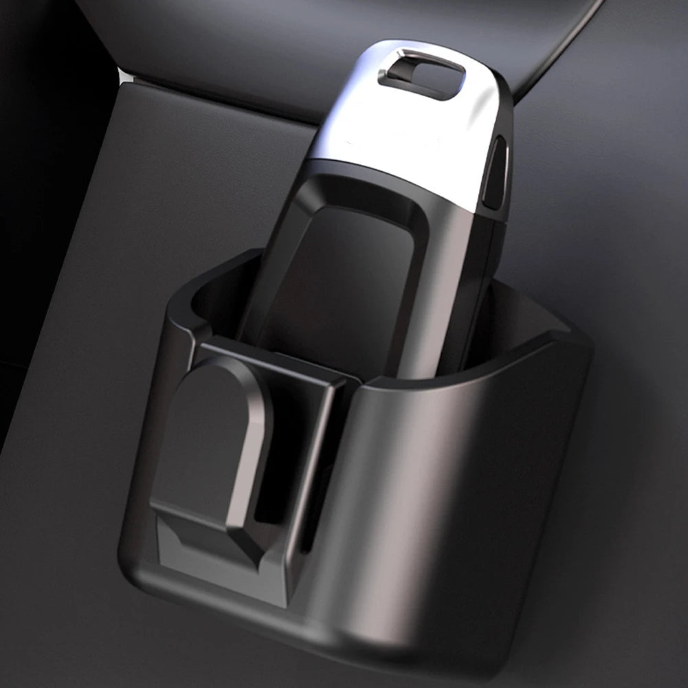 Car Key Holder Clip Car Interior Storage Box Dashboard Organizer Adhesive Mount Upgrade Style For Card Key Rack Universal Fit