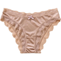 TERMEZY  Hollow Out Solid Comfortable Female Lingerie Silk Satin One-piece Lace Underwear Sexy Satin Low-Waist Panties Triangle