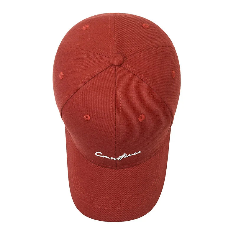 FS Stylish Orange Red Baseball Cap For Men Luxury Brand Small Letter Women Trucker Hat Streetwear Hip Hop Caps Gorras Hombre