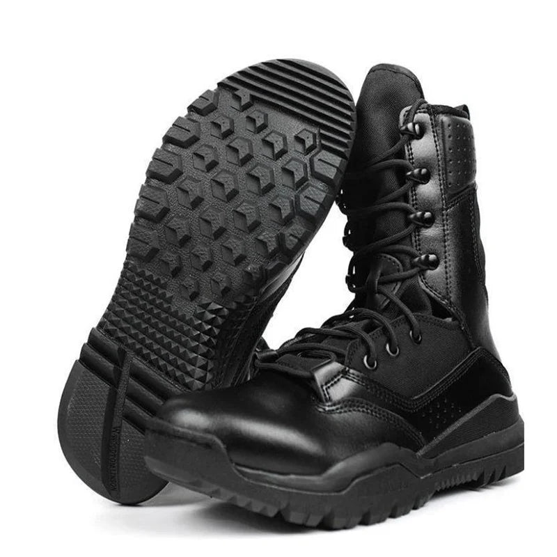 Men's Boots Comfortable Breathable Wear-Resistant Non-slip Outdoor Field Training Boots Spring and Autumn shoes Large Size 38 46