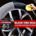 30g Tire Coating Wax Car Tire Retreading and Film Plating Cream Tire Shine Coating Wax Auto Rubber Parts Shiny Paste Anti-Aging