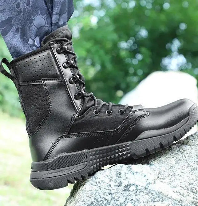Men's Boots Comfortable Breathable Wear-Resistant Non-slip Outdoor Field Training Boots Spring and Autumn shoes Large Size 38 46