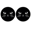 2PCS Silicone Car Cup Coaster Waterproof Non-Slip Sift-Proof Spill Saucer with Lift Notch Storage Mat Car Interior Accessories