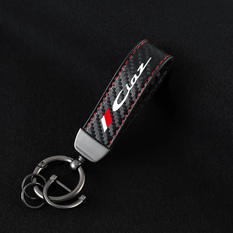 Carbon fiber Car Keychain For Suzuki Swift Ignis Jimny Celerio Baleno Grand-Vitara Ciaz Equator Ertiga Samurai S-Cross SX4 Alto